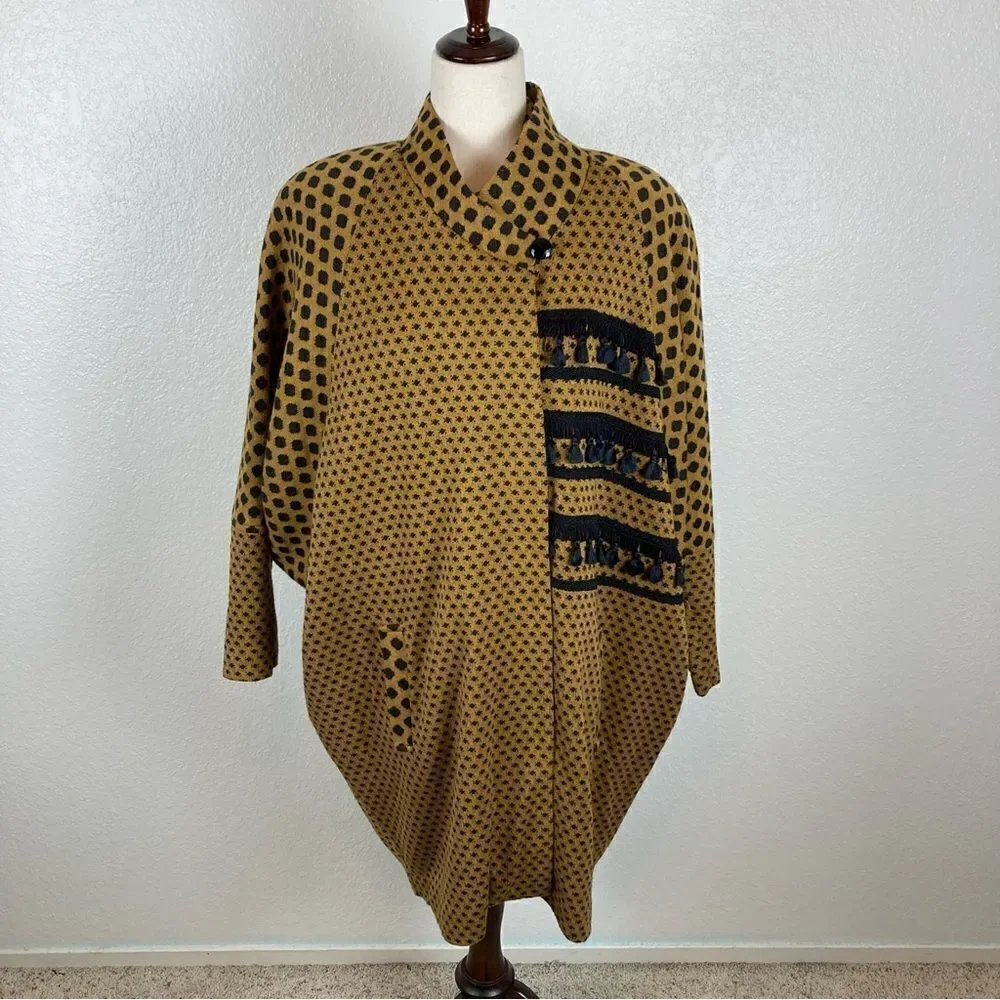 Vintage EYRE Walker Boho tassel sweater bodysuit‎ set Size M* long sleeve READ